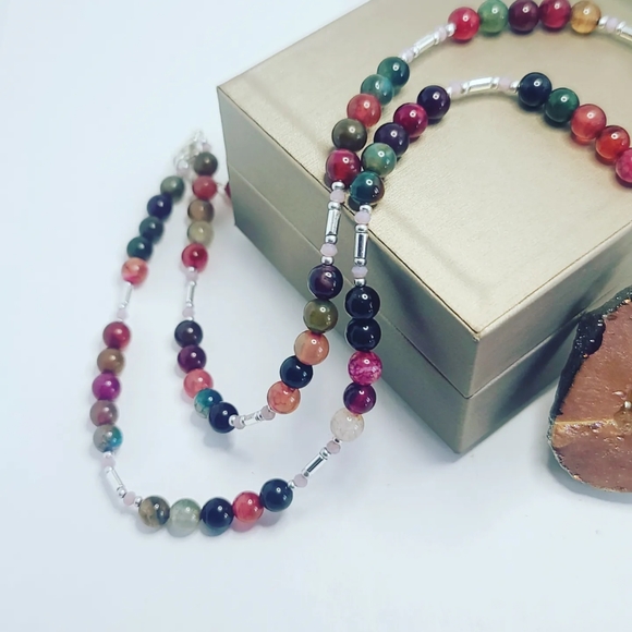 Rainbow Agate necklace - Picture 5 of 6
